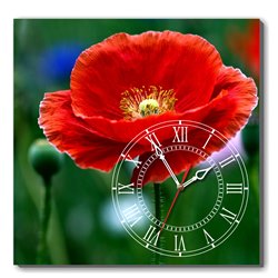 Đồng hồ tranh Hoa đỏ Dyvina 1T4040-100